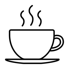 뜨거운 커피를 표현한 아이콘