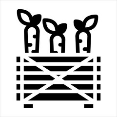carrot glyph icon vector illustration isolated on white background