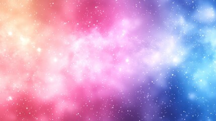 Obraz premium Colorful nebula, cosmic, space, galaxy, stars, vibrant, pastel, abstract, background, universe, cosmos, 