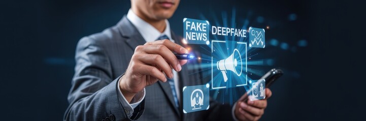 Digital manipulation of news and disinformation.