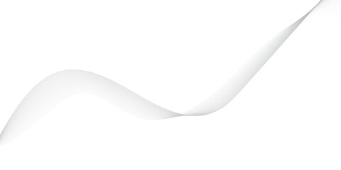 abstract Grey wave line background on white background.	