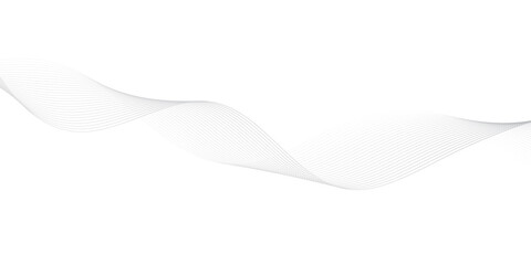 abstract Grey wave line background on white background.	