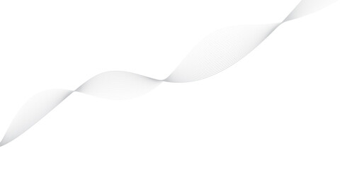 abstract Grey wave line background on white background.	