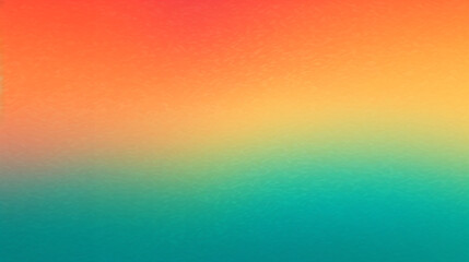 Obraz premium Orange, teal, green, and pink abstract grainy gradient background, perfect for creative and vibrant designs.