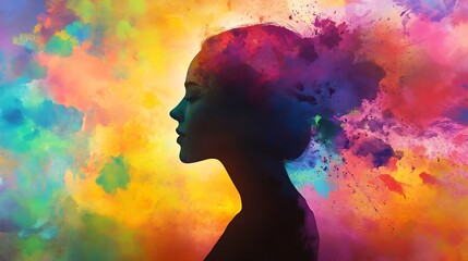 Vibrant Soul: A Colorful Portrait of Inner Peace