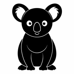 Obraz premium Simple Koala Silhouette Design