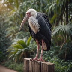 white stork ciconia in a zoo © muhaamd
