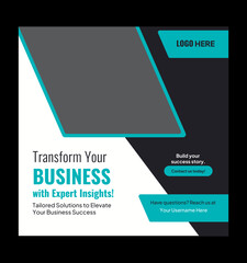 Business Consultant Social Media Post Design Template