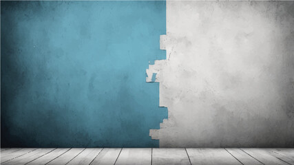 Abstract Old wall texture cement sky blue and white background  dark color.