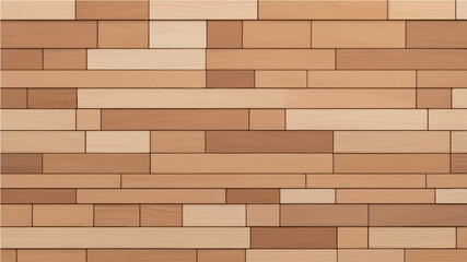 Obraz premium wooden wall texture with wood acoustic panels background pattern