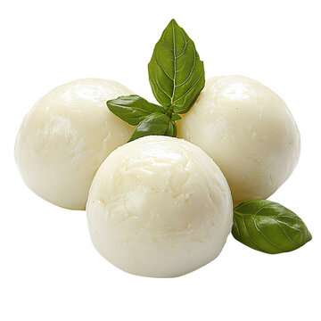 bocconcini di manzo isolated on a white background