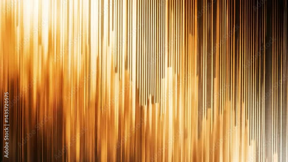 Poster elegant abstract background of golden vertical lines warm texture of light and shadow creating dynam