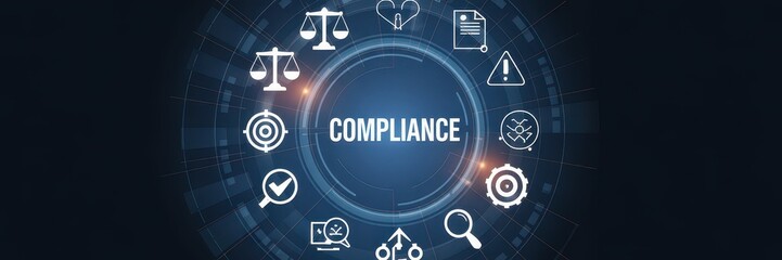 Digital illustration of a compliance concept.
