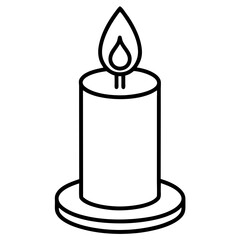 Naklejka premium Remembrance Candle Icon Printable Design Patriotic Digital Art for Shirts, Posters, and Crafts 