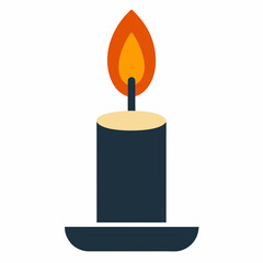 Naklejka premium Remembrance Candle Icon Printable Design Patriotic Digital Art for Shirts, Posters, and Crafts 