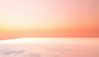 Serene sunset over calm waters coastal landscape digital art tranquil environment wide-angle view peaceful concept for relaxation