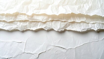 Obraz premium Crumpled paper texture studio photography minimalistic top-down abstract art