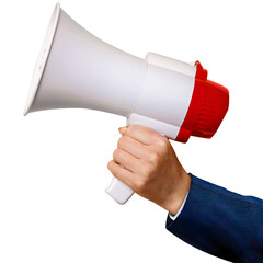 businessman with megaphone