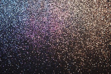 Fototapeta premium Colorful reflections on a metallic surface create an ethereal atmosphere in a dimly lit space