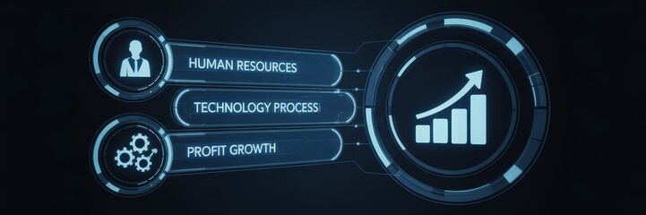 Interactive interface display of business growth factors