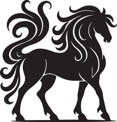 horse silhouette Vector | Minimalist & Trendy horse Silhouette Design | Unique & Stylish horse Artwork for Vector design