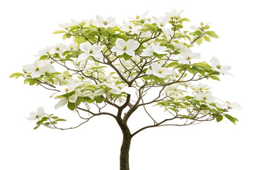 Obraz premium White Flowering Tree in Bloom