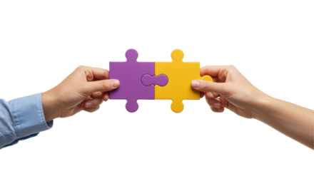 Isolated Connecting Puzzle Pieces