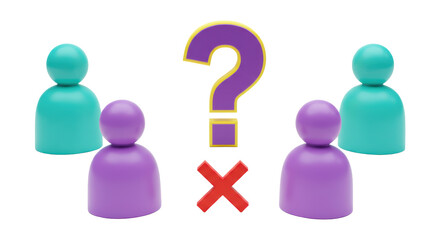 Isolated Decision Making with Question and X