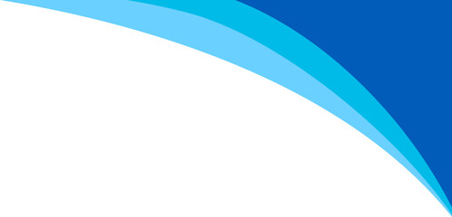 Aqua Stream Flow Curve with Copy Space - Modern Vector Background