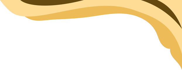 Teal and Gold Blade Shape with Copy Space - Modern Vector Background