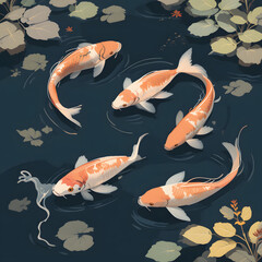 seamless pattern with fish