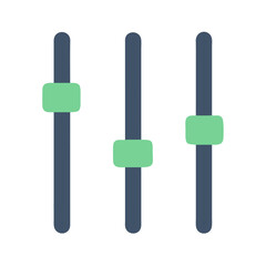 Graphic equalizer sliders representing sound control and audio settings