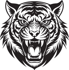Tiger Head Vector Graphic Vector