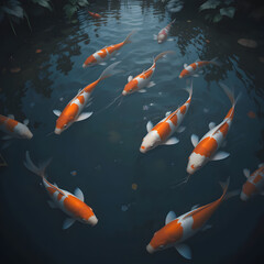 goldfish in the pond
