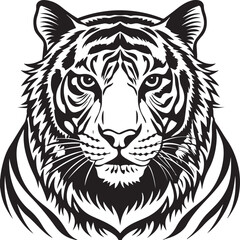 Tiger Head Vector Graphic Vector