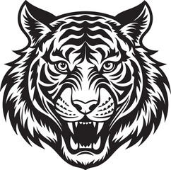 Tiger Head Vector Graphic Vector