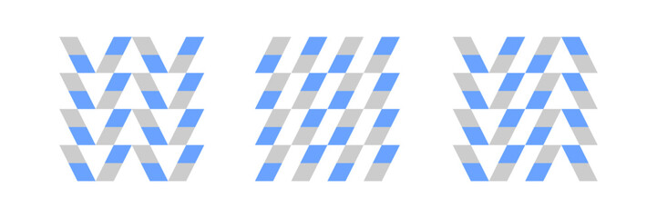 Simple geometric pattern. Simple geometric shape with rectangle. Simple geometrical figure for your project. Basic vector print.