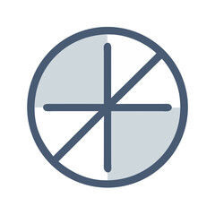 Obraz premium Flat-Style Circular Chart Illustration on a Black Background