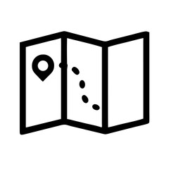 A clear and concise illustration of a folded map, prominently featuring a location marker, evokes the spirit of exploration, discovery, and the joy of navigating uncharted territories.