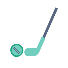 Minimalist golf club and ball illustration against black backdrop