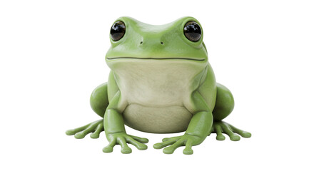 Isolated Green Frog