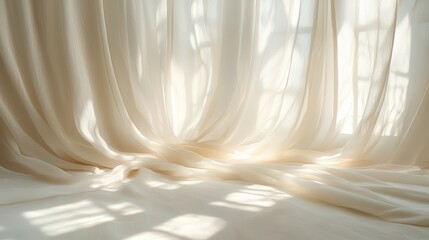 Obraz premium Airy backdrop in gentle cream with a smooth finish jpeg background image