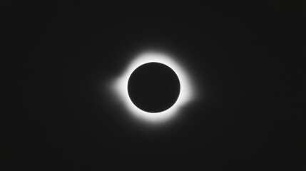 A black and white image of a solar eclipse.