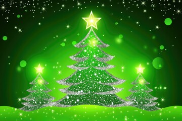 Sparkling Christmas Trees