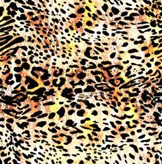 The beautiful of art snake leoaprd skin Pattern
