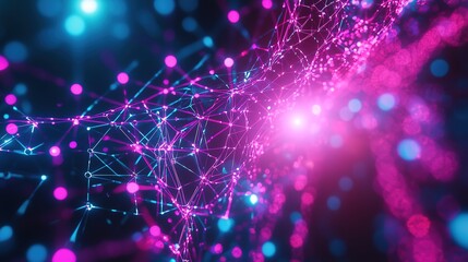 Neon-Charged Quantum Mesh of Interconnected Nodes