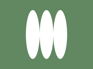 minimalistic green twisted spiral abstract shape on dark background