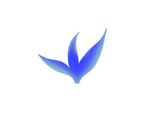 Naklejka premium minimalistic blue bird in flight abstract logo design concep