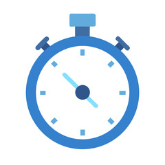 Stopwatch vector illustration with blue design on black background