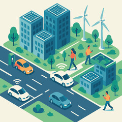 isometric city street